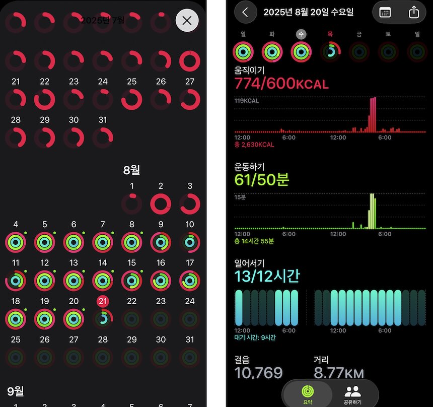 링 채우려고 산 운동 초보의 애플워치10 후기