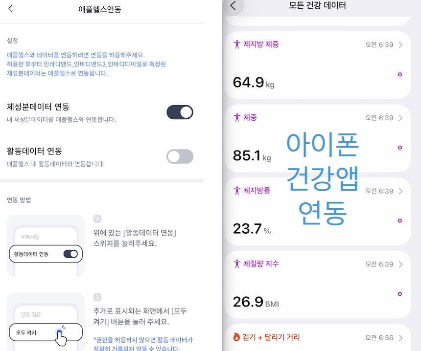 가정용 인바디 체중계 H40 헬스장처럼 정확할까? 내돈내산 후기