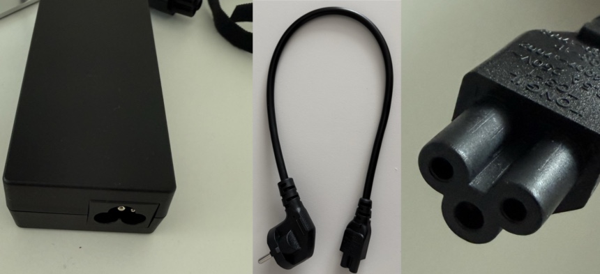 아마존에서 구입한 베이직스 썬더볼트독 전원 케이블 한국 코드로 구매