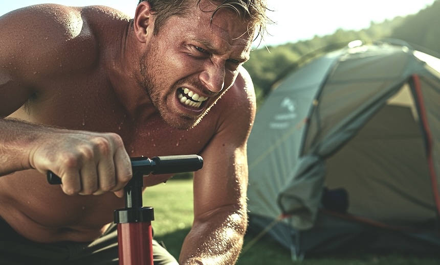 캠핑 에어텐트 에어매트를 위한 무선 전동펌프 추천 및 후기