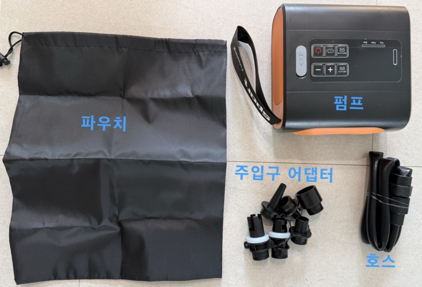 캠핑 에어텐트 에어매트를 위한 무선 전동펌프 추천 및 후기