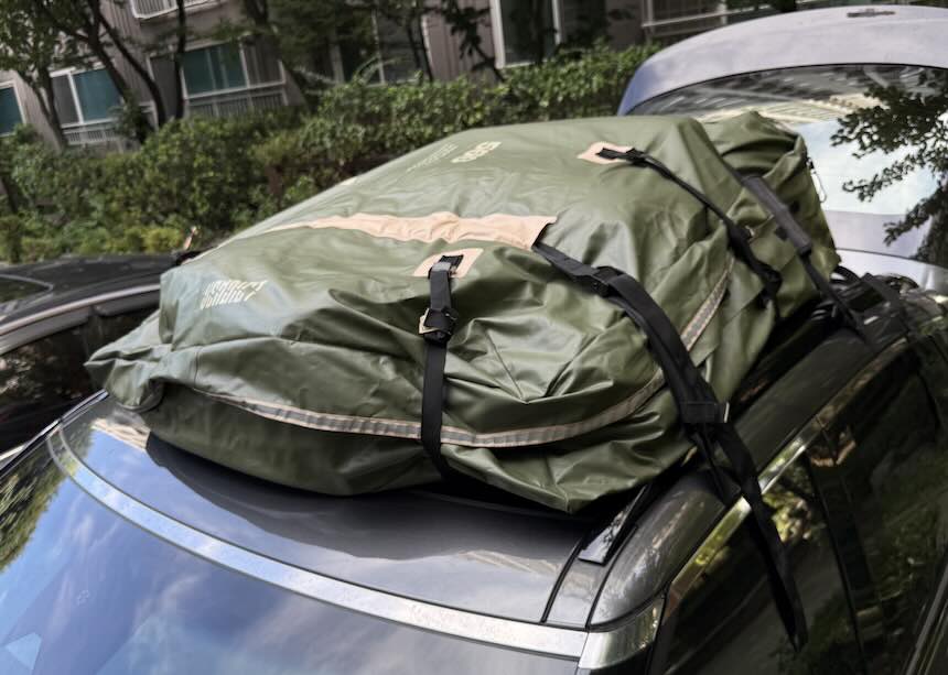 GV60 캠핑 수납을 위해 벤딕트 루프백 사용한 후기