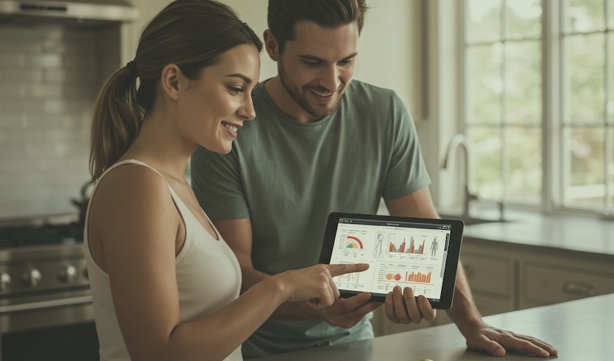 가족들과 함께 인바디 체중계 H40 사용하는 방법