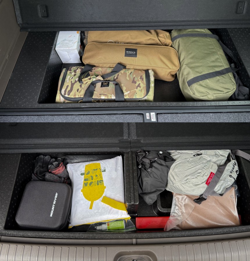 PV5 패신저 수납 공간과 캠핑짐 테트리스 리얼 후기