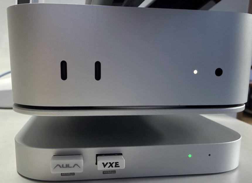 맥미니 M4 포트와 용량, 하기비스 도킹스테이션 하나로 해결