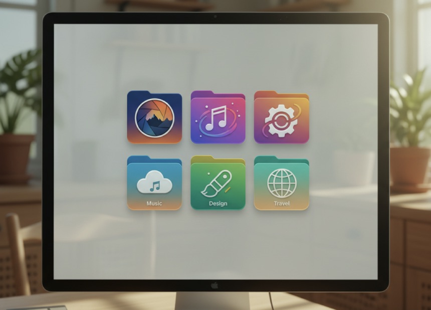 맥북 앱 바로가기, 폴더 아이콘 변경 방법