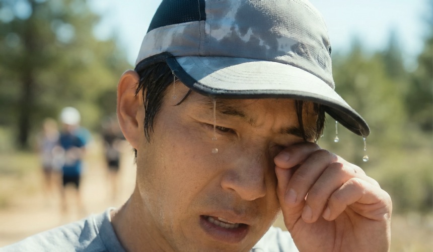 러닝 중 눈으로 흐르는 땀 참지 마세요. 확실한 해결 방법
