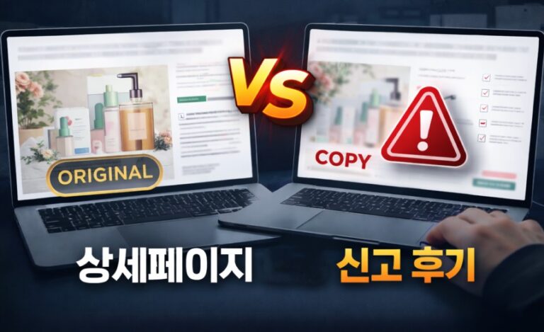 공들여 만든 상세페이지 도둑질? 스마트스토어 지식재산권 침해 신고 후기