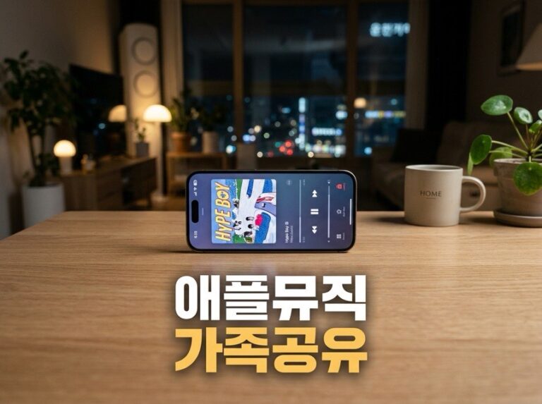 애플뮤직 가족공유 설정 방법