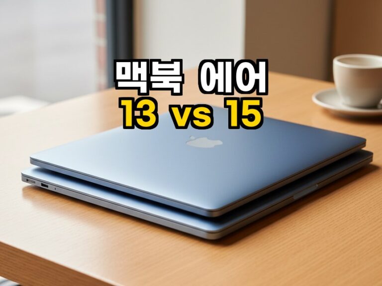 맥북에어 13 15 선택가이드 2026, 어떤 게 정답일까