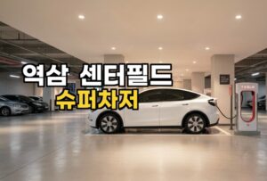 역삼 센터필드 슈퍼차저 후기, 테슬라 충전 배지까지 획득