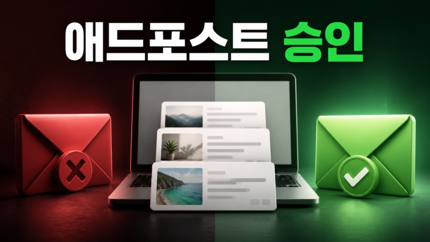 네이버 애드포스트 승인 후기, 1차 거절 후 통과한 과정